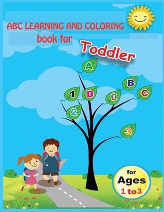 A B C Learning and Coloring Book for toddlers - cover