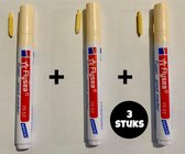 3x Voegenmarker/Beige/Voegenmarker/Voegenstift/Voegenverf/Vieze Voegen/Voegen van tegels Schoonmaken