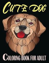 Cute Dog Coloring Book For Adult