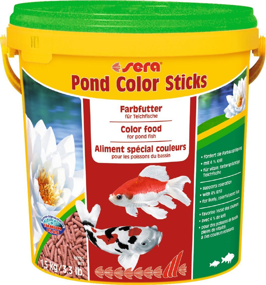 Sera Pond Color Sticks - kleurvoeder voor vijvervissen - Sticks - 10L