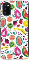 Casetastic Samsung Galaxy A41 (2020) Hoesje - Softcover Hoesje met Design - Tropical Fruits Print