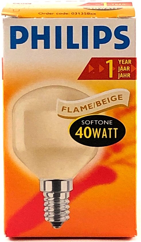 Philips Softone Flame Kogellamp 40W E14 Gloeilamp (10 stuks) | bol.com