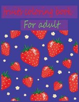 fruits coloring book for adult