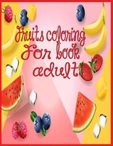 fruits coloring book for adult