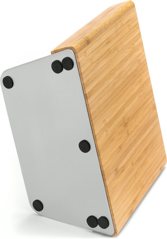 Latalis Pro Serie Magnetisch Messenblok - Bamboe hout - Magnetische messenhouder van hout zonder messen - Perfect voor een opgeruimde keuken - Latalis