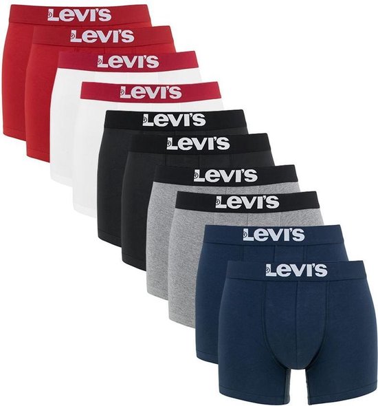 Levi's 10P Basic Multi Heren Boxershorts - Maat S | bol.com