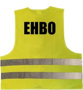 EHBO vest / hesje geel met reflecterende strepen voor volwassenen - Eerste hulp bij ongevallen - veiligheidshesjes / veiligheidsvesten
