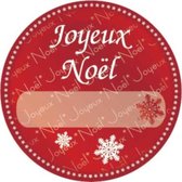 Haza Original Etiketten ''joyeux Noël'' 1000 Stuks Rood