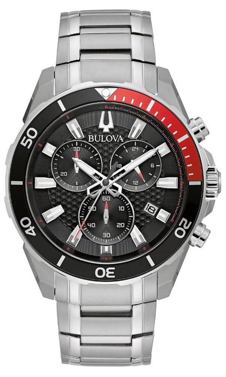 BULOVA 98B344 - Horloge - RVS - Zilverkleurig - 43 mm