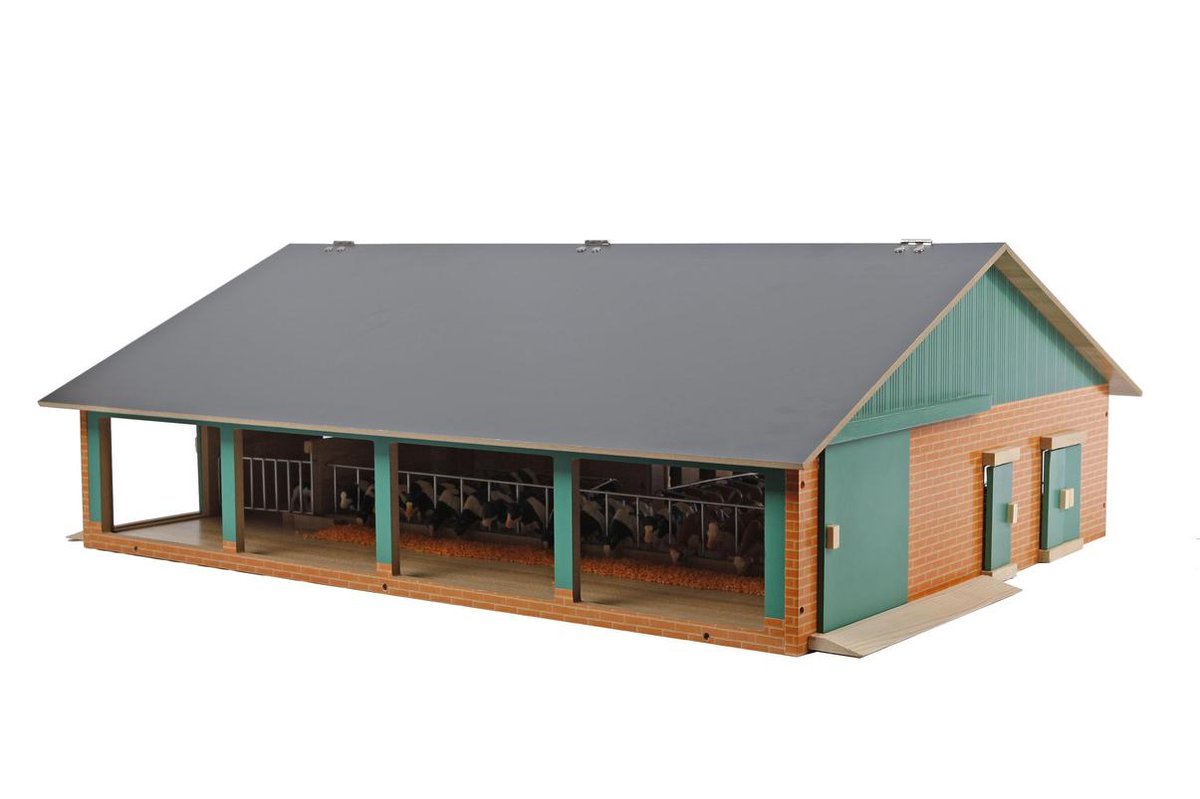 Kids Globe Ligboxenstal Hout Met Melkunit 1:32 — afbeelding 8