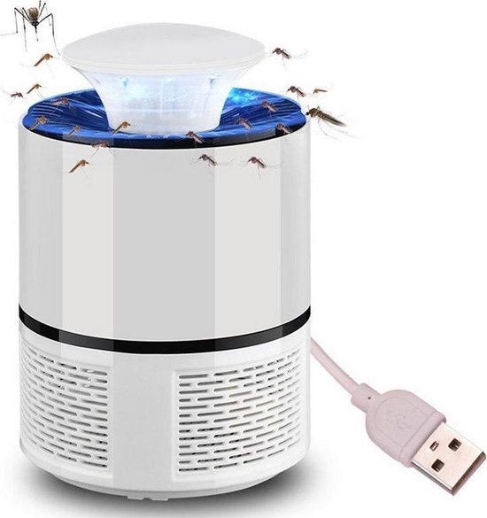 Lampe anti-moustique électrique blanche - Lampe anti-moustique avec  connexion USB