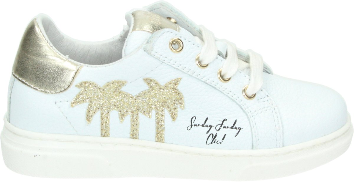 Clic! Vrouwen Sneakers Kleur: Wit/beige Maat: 38 | bol.com