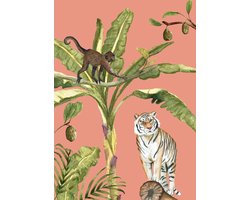 &INK - Poster A4 - jungle oranje groen - 250 grams