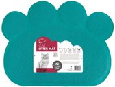 MPETS Paw Toiletry Runner Outlet - For Cat - 60x45cm - Blauw