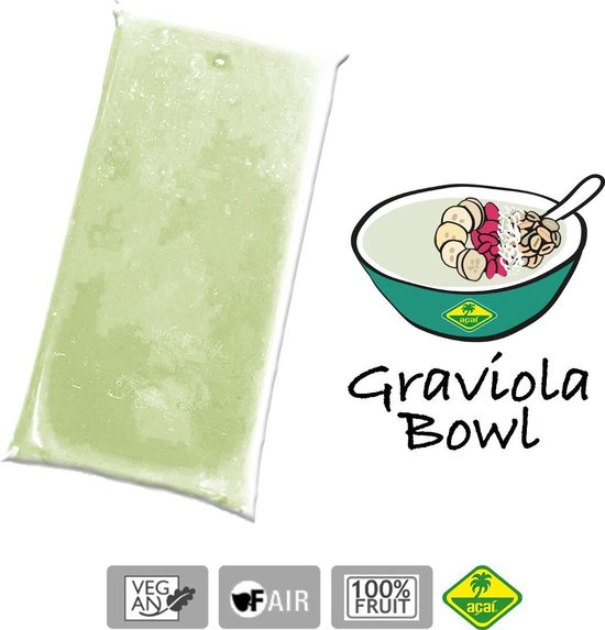 Bol Com Graviola Bevroren Fruit Puree Pulp Acai Fine Fruits Club 4 Kg 40 X 100g