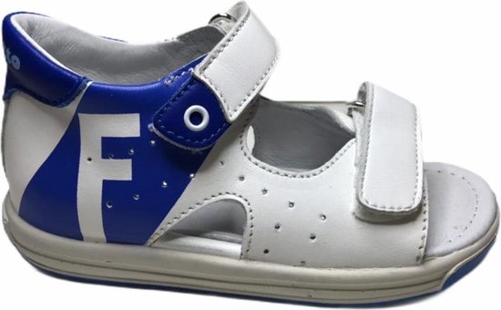 Falcotto velcro sandaal 1572 wit blauw mt 20
