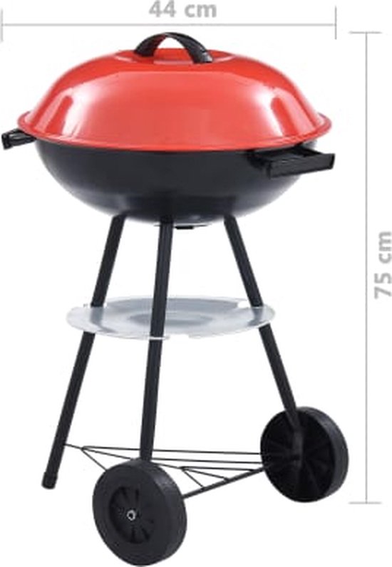 Hip-Wonen.nl - Kogelbarbecue XXL - 44 cm - houtskool BBQ - barbeque van Merkloos — afbeelding 5