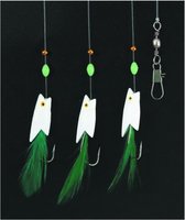Zeevis Paternooster Squid, maat 1/0, 10 x 1 stuks