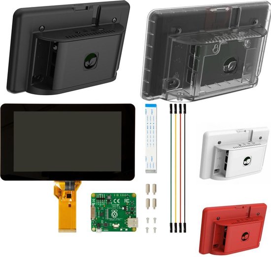 Anemoon vis Gedateerd Kolibrie Raspberry Pi 7 inch Touchscreen Display bundel (Raspberry Pi 4) - Rood |  bol.com