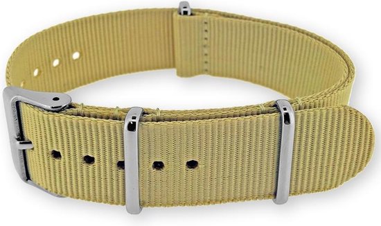 NATO Horlogeband G10 Military Nylon Strap Woestijnzand 18 mm