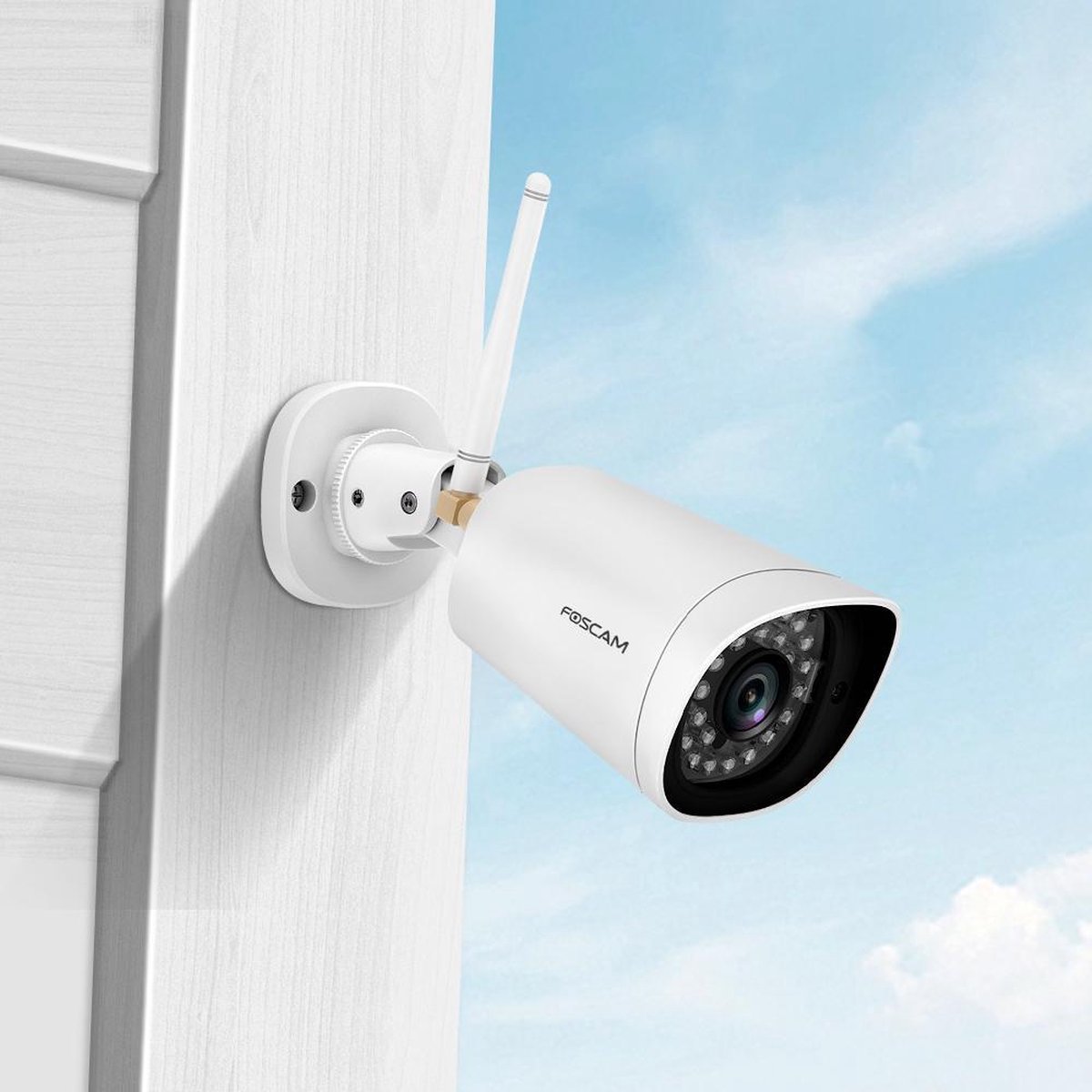 Foscam G4EP Beveiligingscamera - Buiten Camera - Power over Ethernet - 4 MP Super HD - IP66 - Wit – foto 3