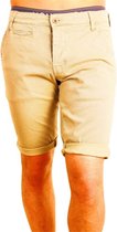 Biaggio Chino Heren Korte Broek Fonitta Beige - S