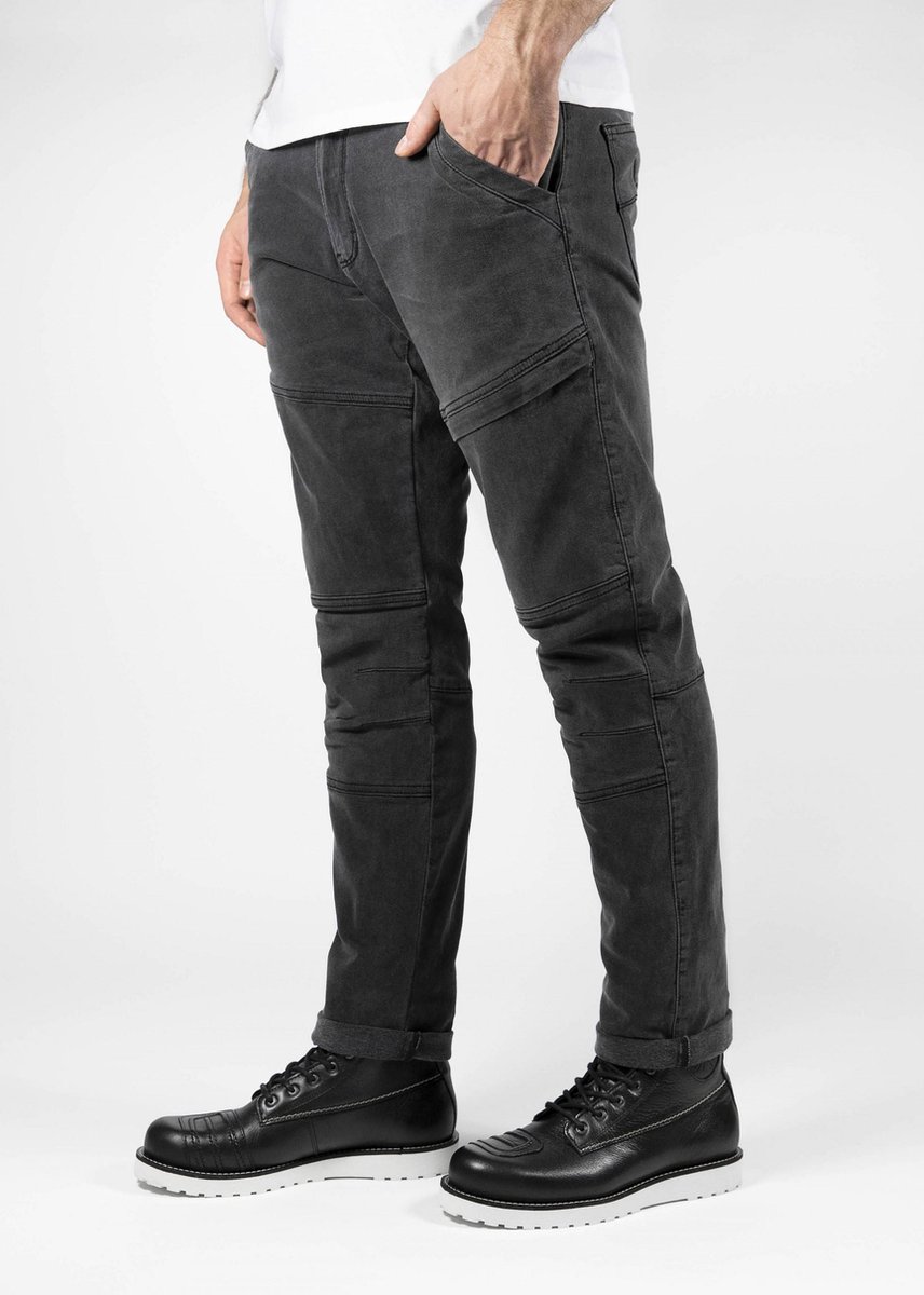 John Doe Trophy Dark Grey XTM Motorcycle Jeans 36/32