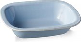 Emaille Ovenschaal TIFANNY VINTAGE - Pastelblauw - 25 x 19 x 5.5 cm