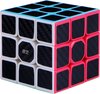 Afbeelding van het spelletje QiYi Speedcube Carbon Fiber Stickers + houdertje - Breinbreker - Puzzel - Magic Cube - Puzzel Kubus