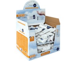 Clean Go - Extra Luxe Verfrissingsdoekjes - Naturel - Individueel Verpakt - Alcoholvrij -…