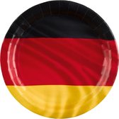 Amscan Bordjes Duitse Vlag 23 Cm Papier Rood/zwart/geel 8 Stuks