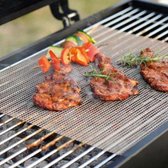 2 stuks - Grilmatten - BBQ - Oven - Grillmatten - Barbecue - Barbecue grillmat - Barbecue grillmatje - BBQ grillmat - BBQ grillmatje - Zwart - 40 x 30
