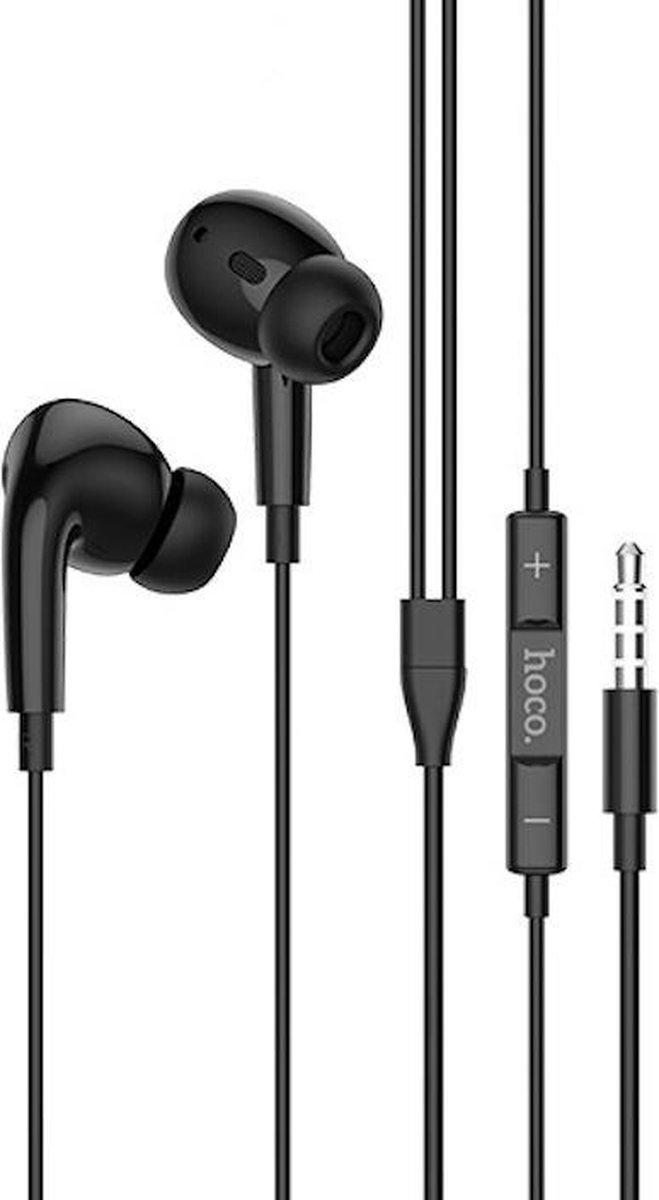 HOCO M1 Pro - In Ear Oordopjes - Oortjes met draad en microfoon - 120cm kabel - Zwart