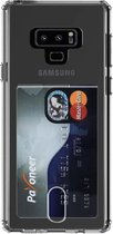 Couverture arrière de la carte Samsung Galaxy Note 9 | Transparent | TPU souple | Antichoc | Titulaire de la carte | Wallet