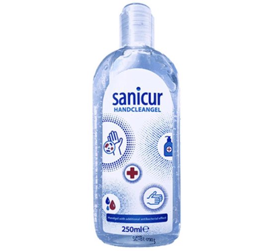 Sanicur handcleangel met extra antibacterieel effect - handgel 250ml - alcohol | bol.com