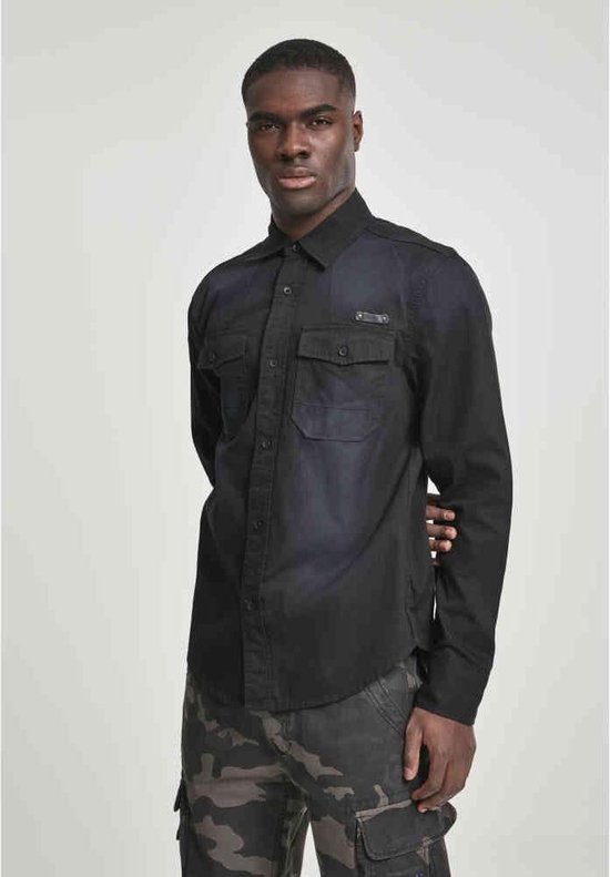 Brandit - Denim Hardee Overhemd - XL - Zwart
