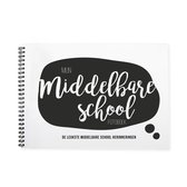 Middelbare schoolfotoboek - Middelbare school - invulboek - zwart/wit - ringband - luxe uitvoering