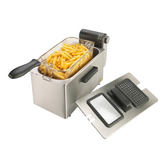 Bourgini Classic Deep Fryer Plus - Frituurpan - 3L - 2180 Watt