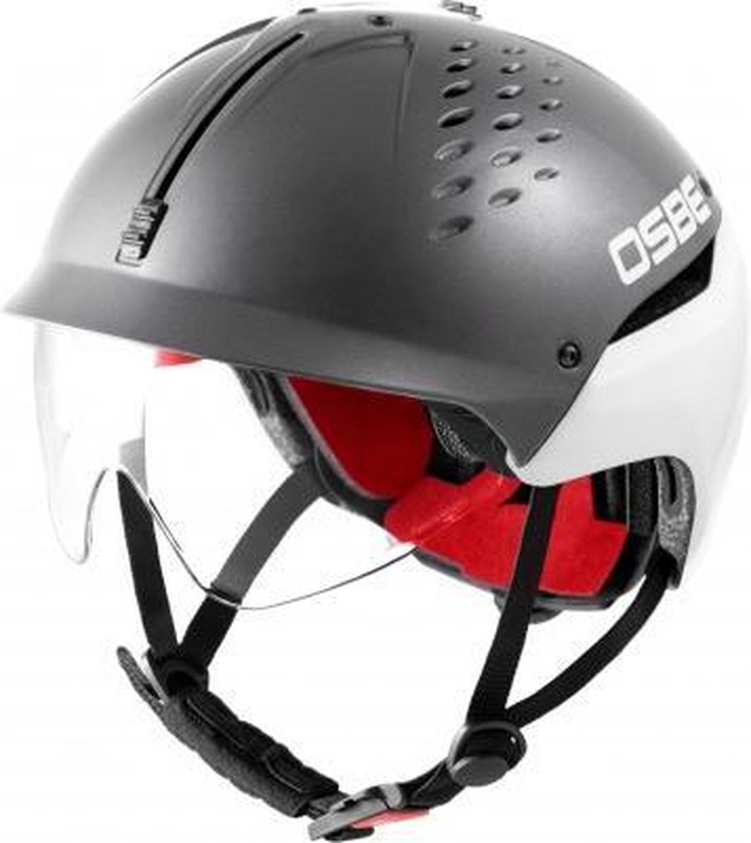 Redbike RB-861 classic jet helmet red - white | ECE 22.06