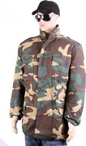 Camouflage jas voor volwassenen XL