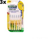 Gum Travler Ragers 1.3mm Geel - 3 x 6 stuks - Voordeelverpakking