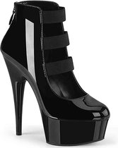 Pleaser Hoge hakken -37 Shoes- DELIGHT-684 US 7 Zwart