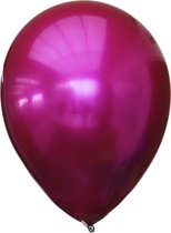 Ballon titanium fuchsia 28 centimeter, 12 stuks