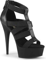 Pleaser Hoge hakken -36 Shoes- DELIGHT-651 US 6 Zwart
