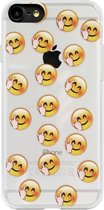 ADEL Siliconen Back Cover Softcase Hoesje Geschikt Voor iPhone SE (2020)/ 8/ 7 - Smileys Emoticons