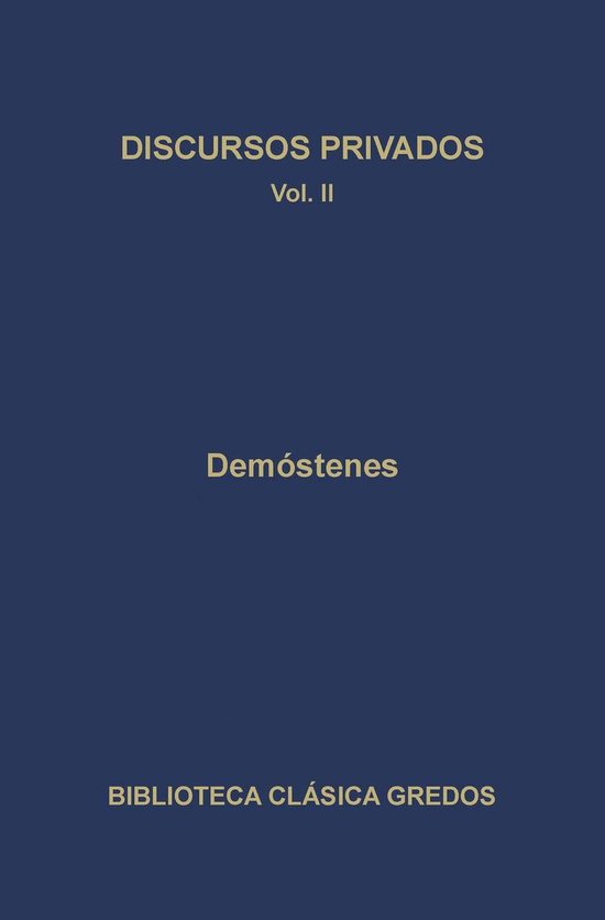 Biblioteca Clásica Gredos 65 - Discursos privados II - cover