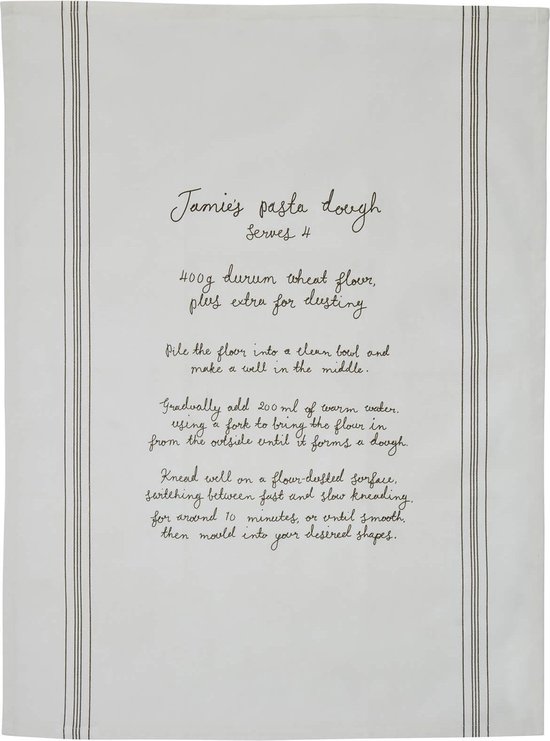 Jamie Oliver theedoek Italy recept pasta dough