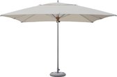 Tradewinds Aluzone Parasol (aluminium) - vierkant 3,5m X 3,5m - grote parasol - Ice Grey