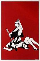 BANKSY Queen Vic Canvas Print