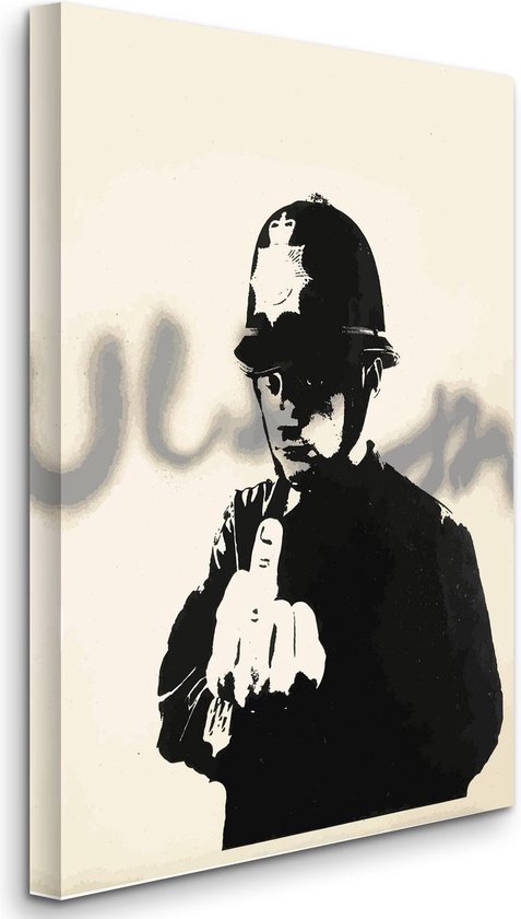 BANKSY Rude Copper Policeman Impression sur toile